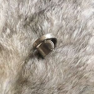 Handmade sterling silver spoon ring